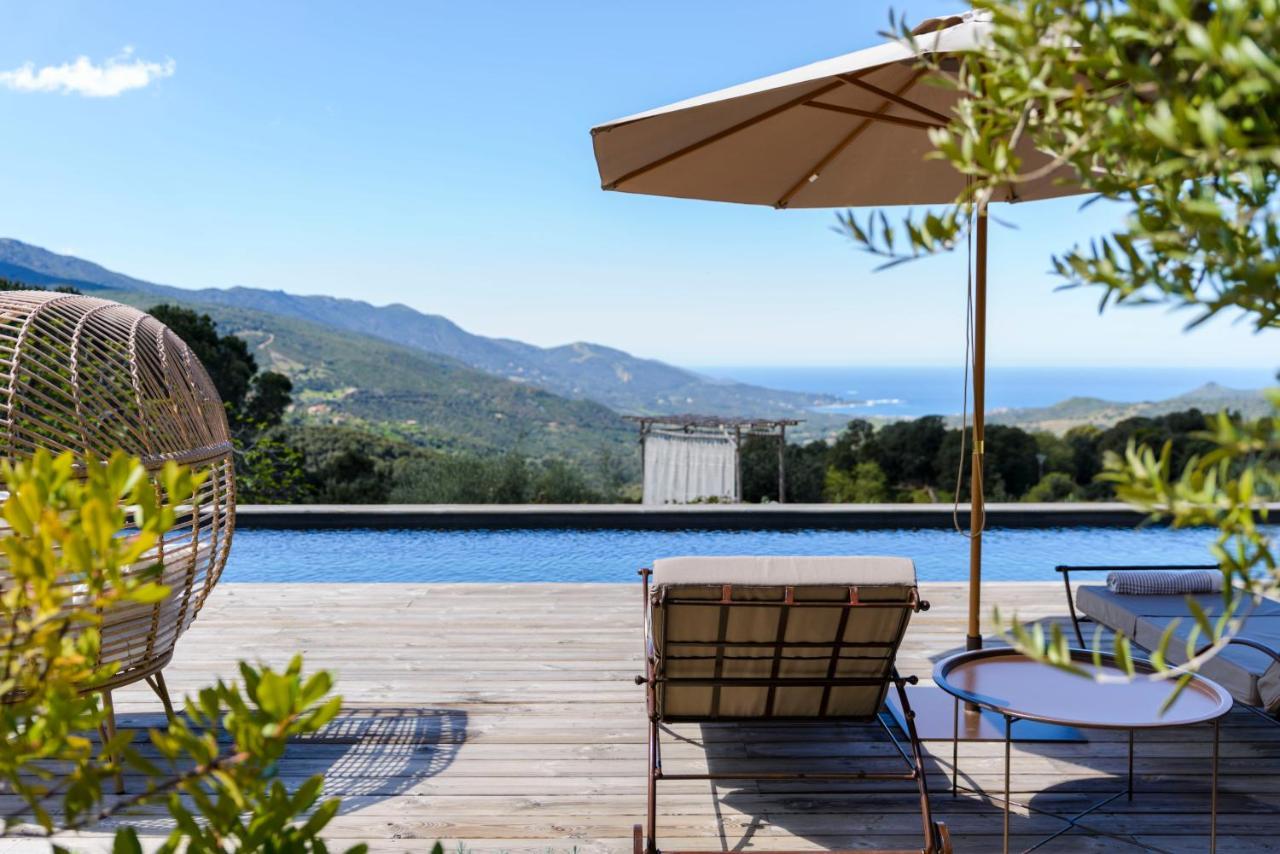 Terre De Maquis, Maison D'Hotes Vue Mer Corse Sari-D'orcino ภายนอก รูปภาพ
