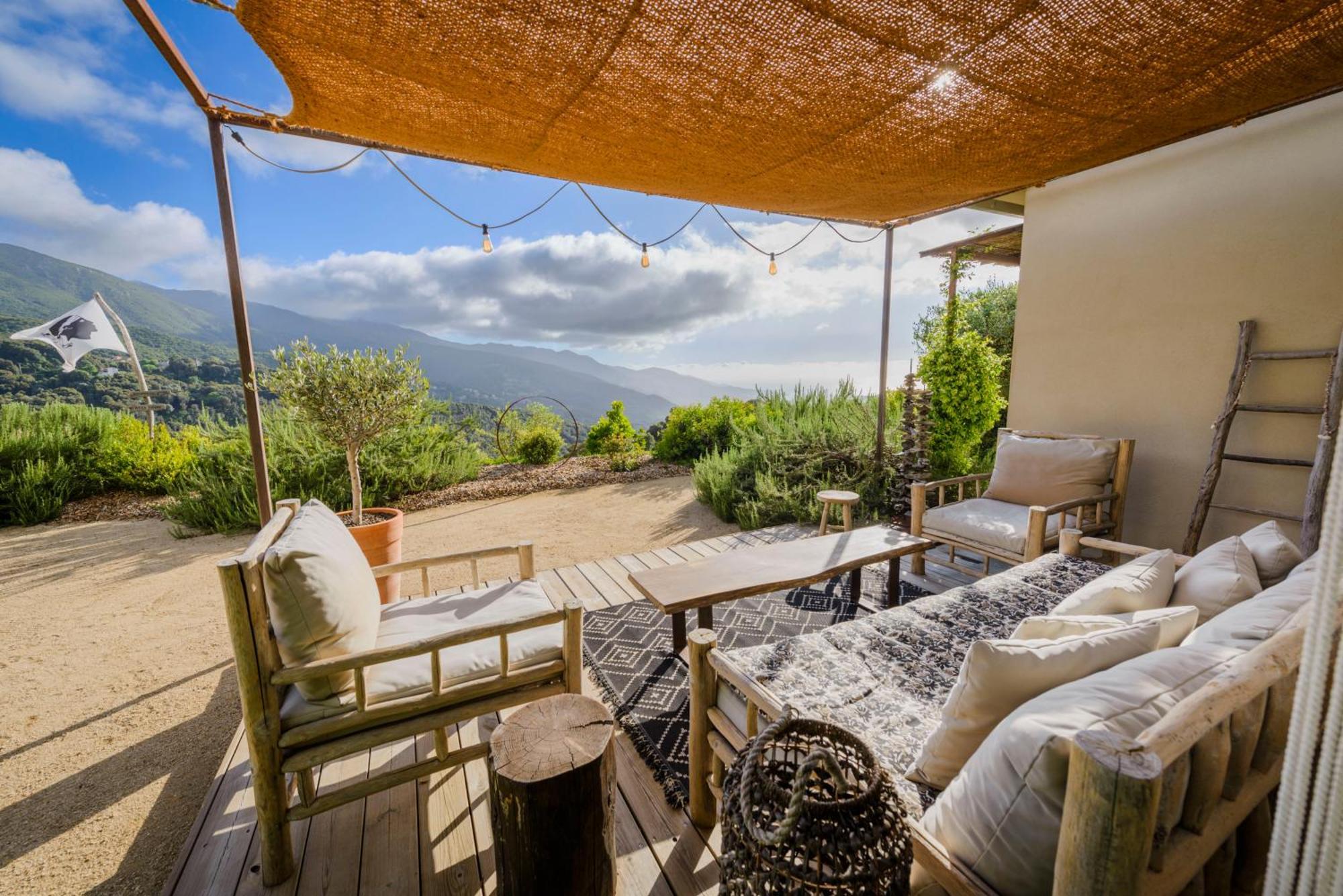 Terre De Maquis, Maison D'Hotes Vue Mer Corse Sari-D'orcino ภายนอก รูปภาพ