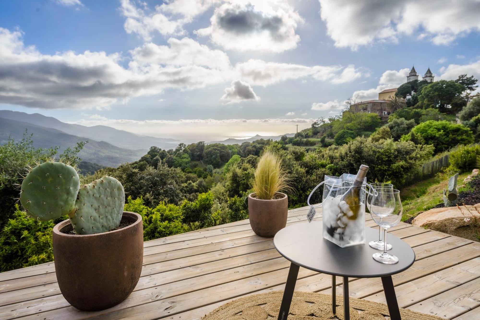 Terre De Maquis, Maison D'Hotes Vue Mer Corse Sari-D'orcino ภายนอก รูปภาพ