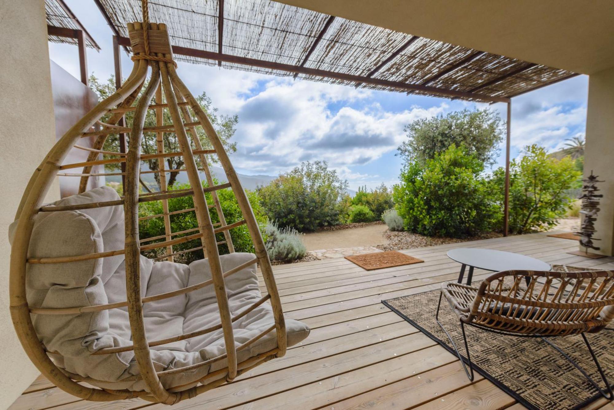 Terre De Maquis, Maison D'Hotes Vue Mer Corse Sari-D'orcino ภายนอก รูปภาพ