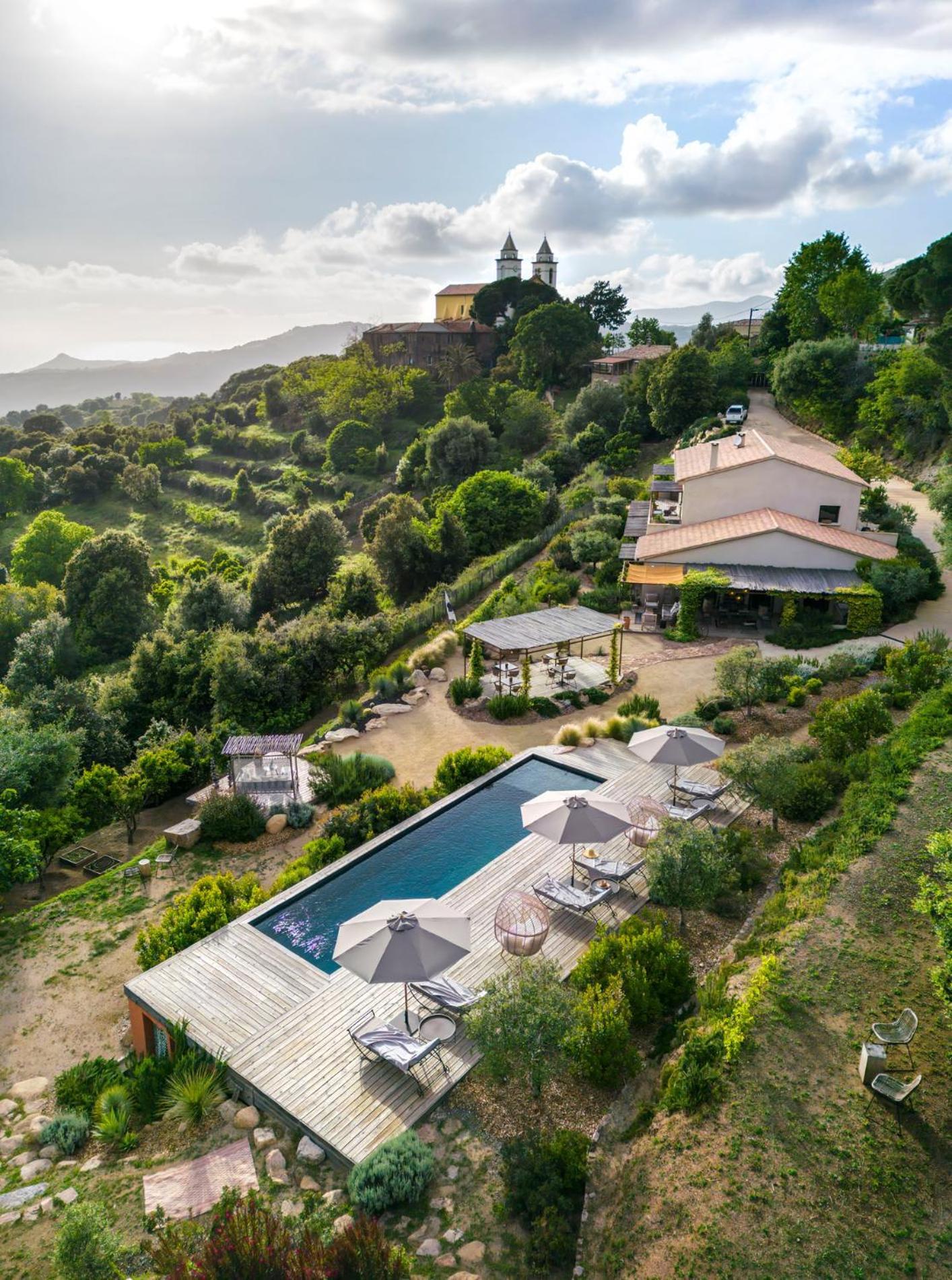 Terre De Maquis, Maison D'Hotes Vue Mer Corse Sari-D'orcino ภายนอก รูปภาพ